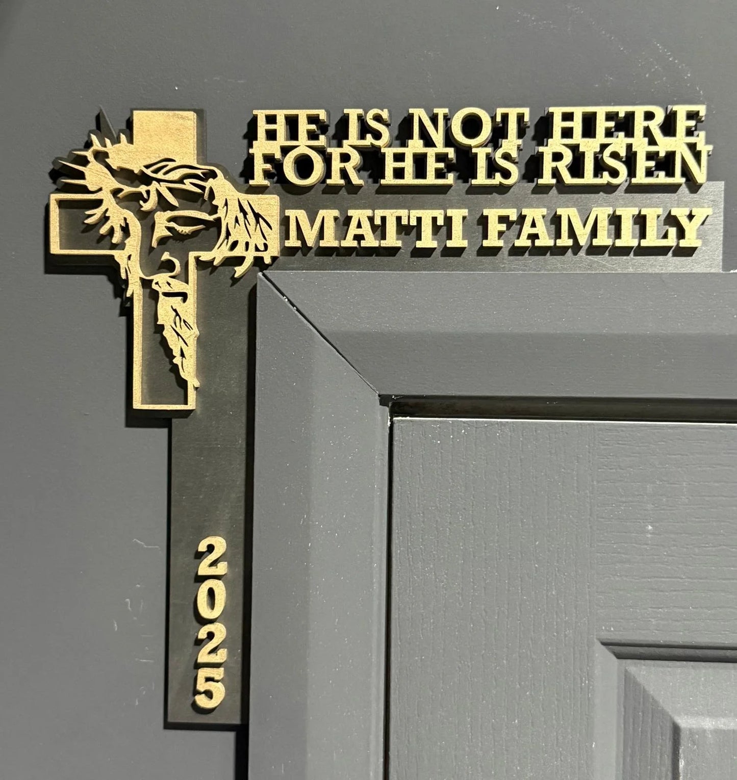 He is Risen - Easter Door Frame Decor